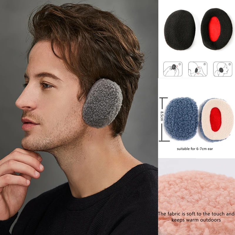 Earmuffs inverno capa de ouvido aquecedores bandless esqui aquecedores de ouvido dobrável capa para adulto das mulheres dos homens ao ar livre esporte