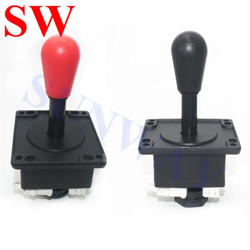 Free Shipping 2pcs Red/Black happ Arcade joystick American Style Joystick with Microswitches for Arcade Jamma Vending Machine