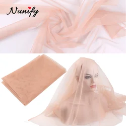 Nunify 가발 제작용 스위스 레이스, 1/4 마당 직조 가발, 레이스 프론트 헤어 네트, 가발 제작용 토피 프론트 클로저 네트, 1 개