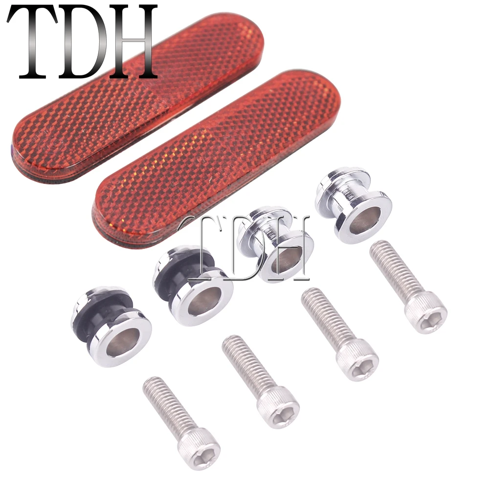 Conjunto de parafusos cromados com refletor, harley softail, flfb, flfbs, fxbr, fxbrs, 6-21, 1 peça