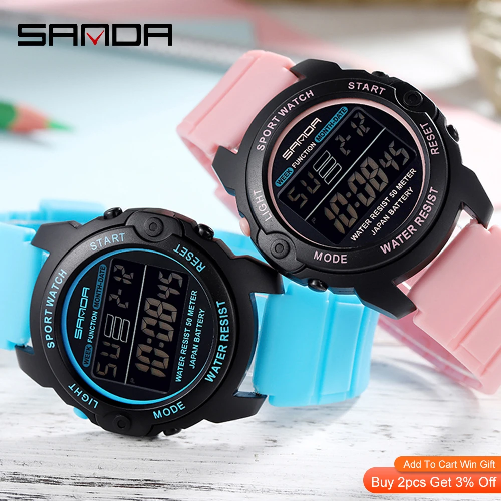 NEW Sports Women Watches Fashion Casual Waterproof LED Digital Watch Female Wristwatches For Women Clock Relogio Feminino 6003