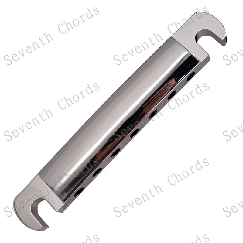 EIN Set 7 Saiten Brücke Und Saitenhalter Für E-gitarre Chrom Und Schwarz Für Wählen Musical Instrument Zubehör Teile – Detail 4