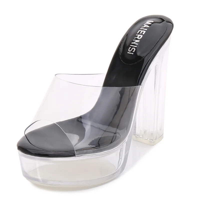 Women Pumps Sexy Custom High Heels Women Shoes Transparent Platform Sandals Ladies Shoes Summer Slipper Sandals Women WSH4094