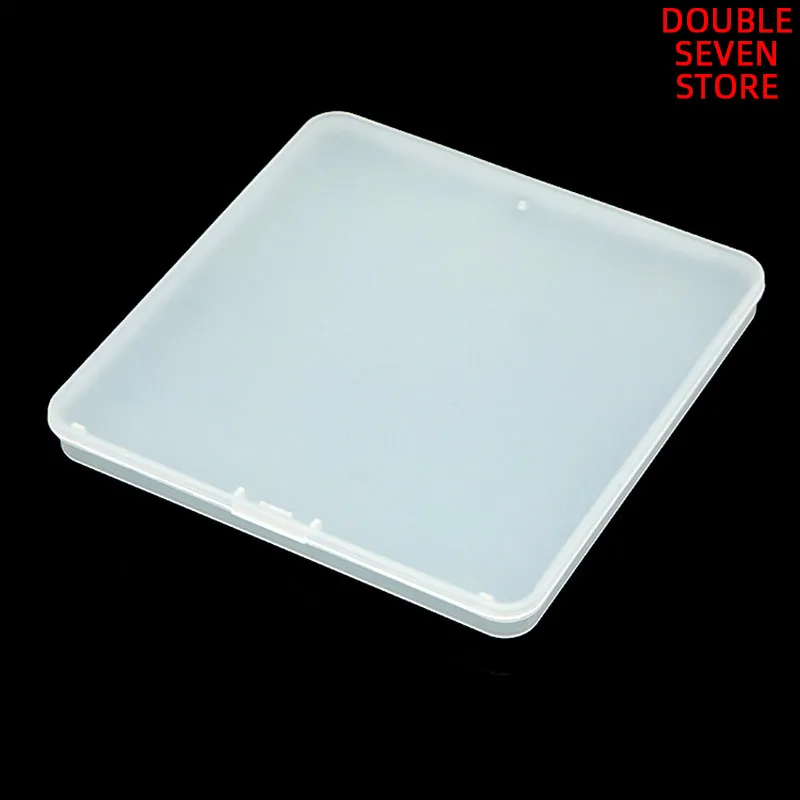 Outside 15.4*15.2*1.5cm PP Plastic Box Square flat Jewelry CD DVD Parts accessories packaging box