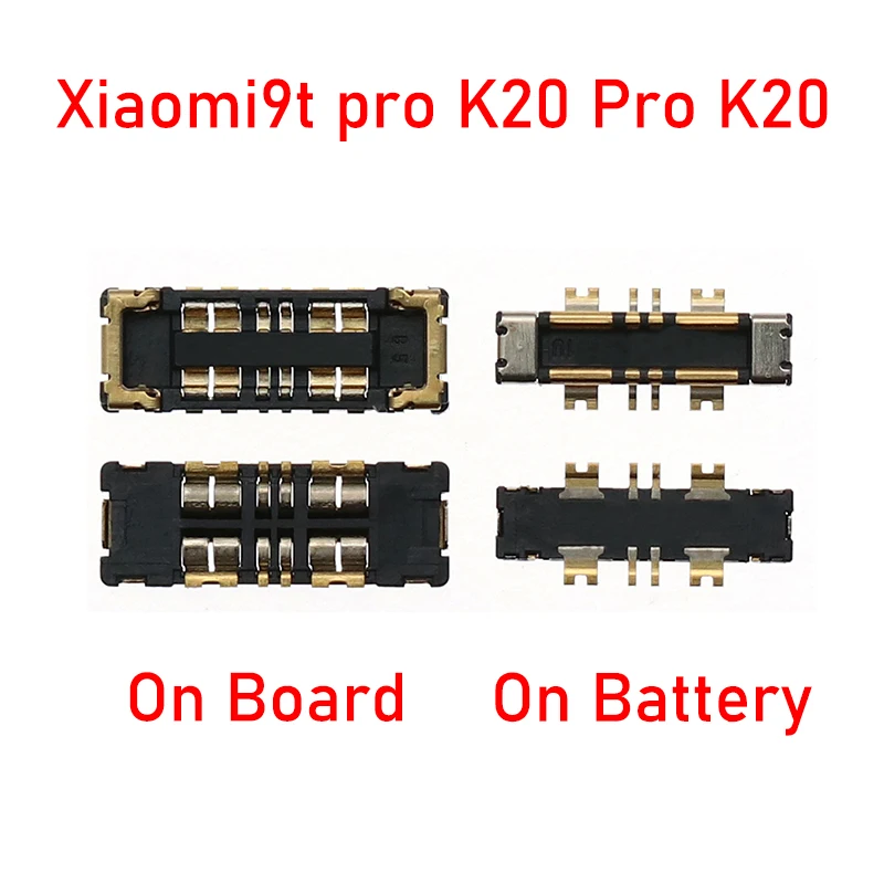 2PCS Inner FPC Battery Connector Clip Contact For XiaoMi Mi 9t Pro K20Pro K20 Poco F2 Pro Redmi 7A Note 9 Pro Note9 Pro