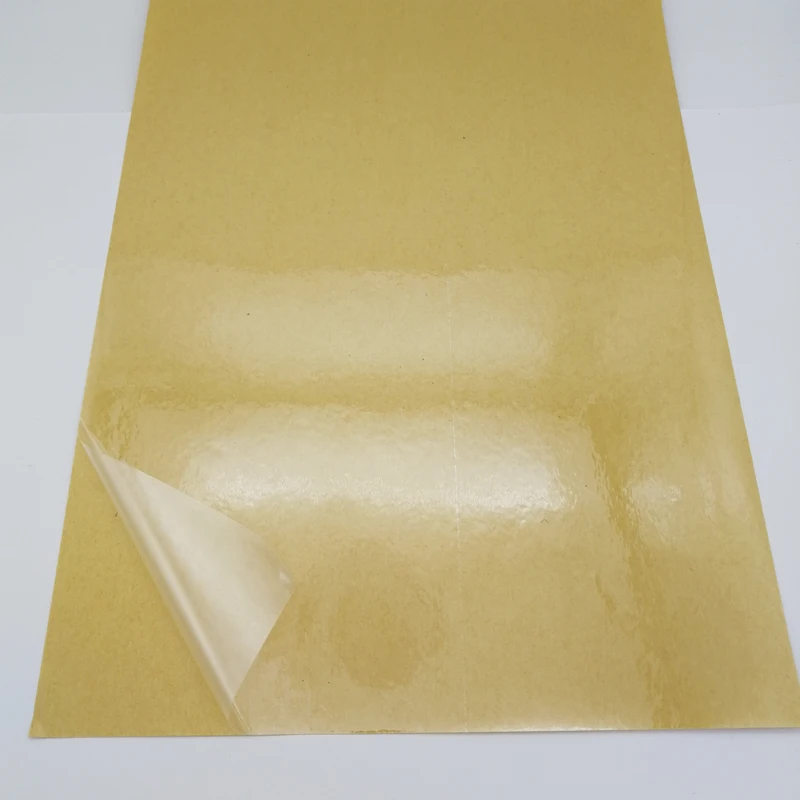25 Micron THIN A4 Blank Self Adhesive Transparent/Clear PVC Label Sticker Paper for Laser Printer or Used as Lamination Film