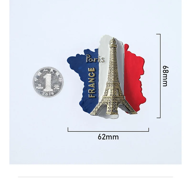 fridge magnets Paris France Eiffel Tower triumphal arch European refrigerator magnets magnets magnets tourist souvenirs gifts