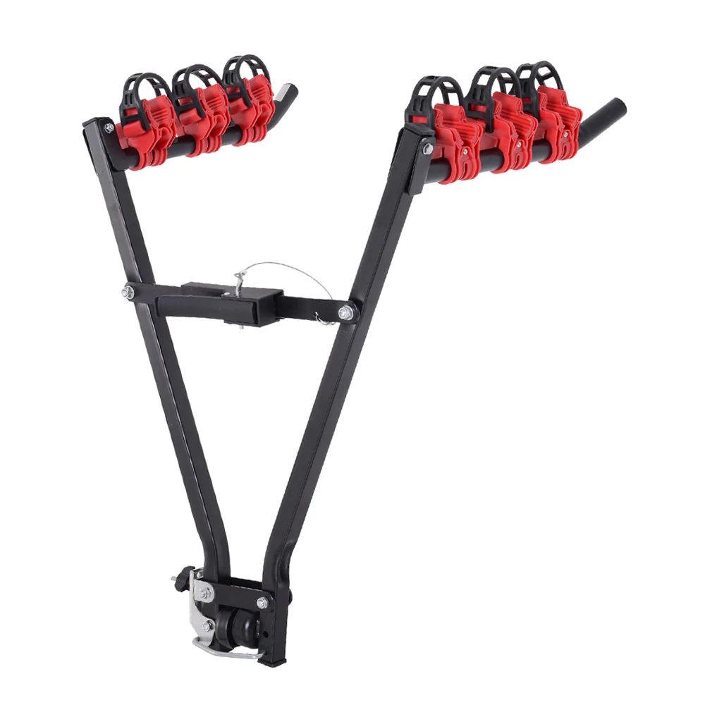 AliExpress NONE 3 Bikes V-Rack Trunk Mount Carrier Steel Bicycle Car Holder Stand for SUV Rear