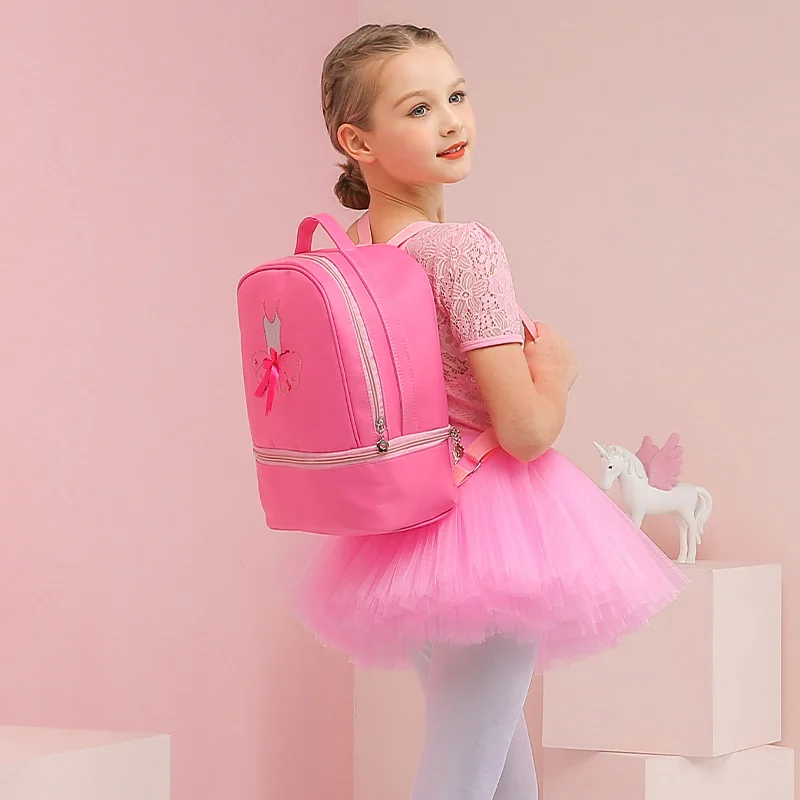 Sacs de danse de Ballet de ballerine pour filles, sac à dos de sport de princesse pour enfants, sac de rangement brodé pour chaussures de danse de Ballet