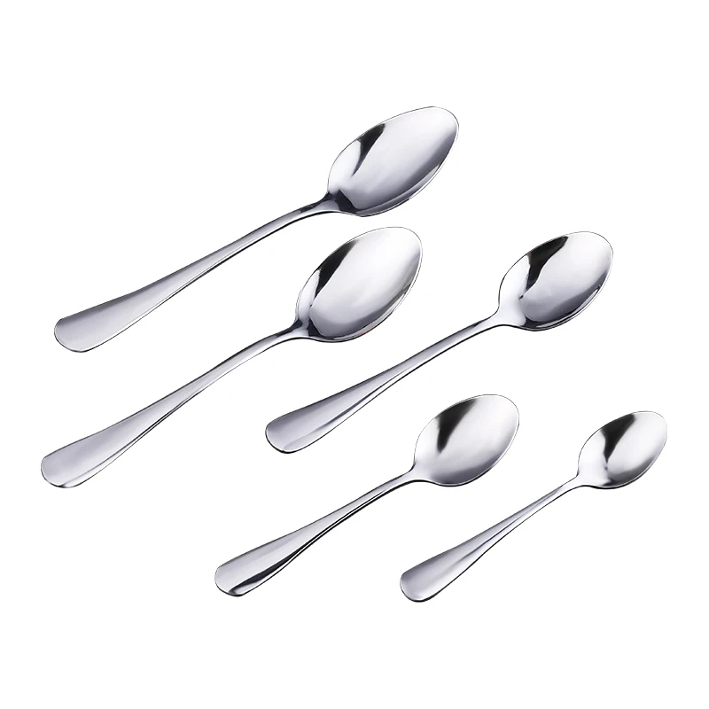 

Aixiangru 304 Stainless Steel Round Head Soup Spoon Fork Western Food Main Meal Steak Knife Tableware Kitchen Accessories