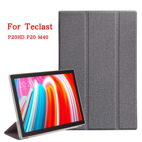 Teclast P20hd P20 용 초박형 케이스 커버, 10.1 인치 태블릿 PC 스탠드, Pu 가죽 케이스, 2020 Teclast M40 P20hd 10.1 인치 쉘 