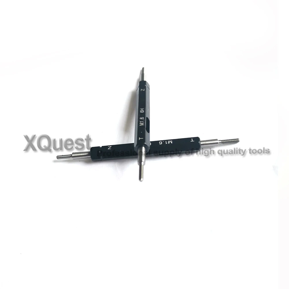 Tangan Kanan 6H Berakhir Datar Metrik Thread Plug Gauge Pengukur M1 M1.2 M1.4 M1.6 M1.7 M1.8 Akhir Datar Benang gage M2 M2.2 M2.3 M2.5 M3