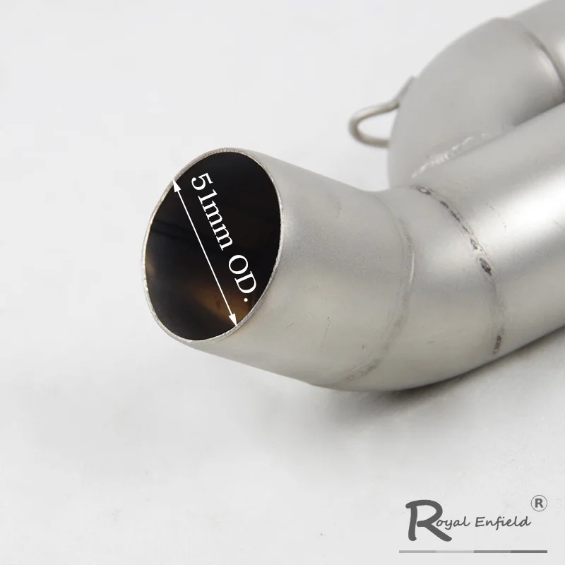 Slip-on for BMW S1000RR 2017 2018 Exhaust Middle Link Pipe 51mm Muffler Escape Connection Tube Adapter