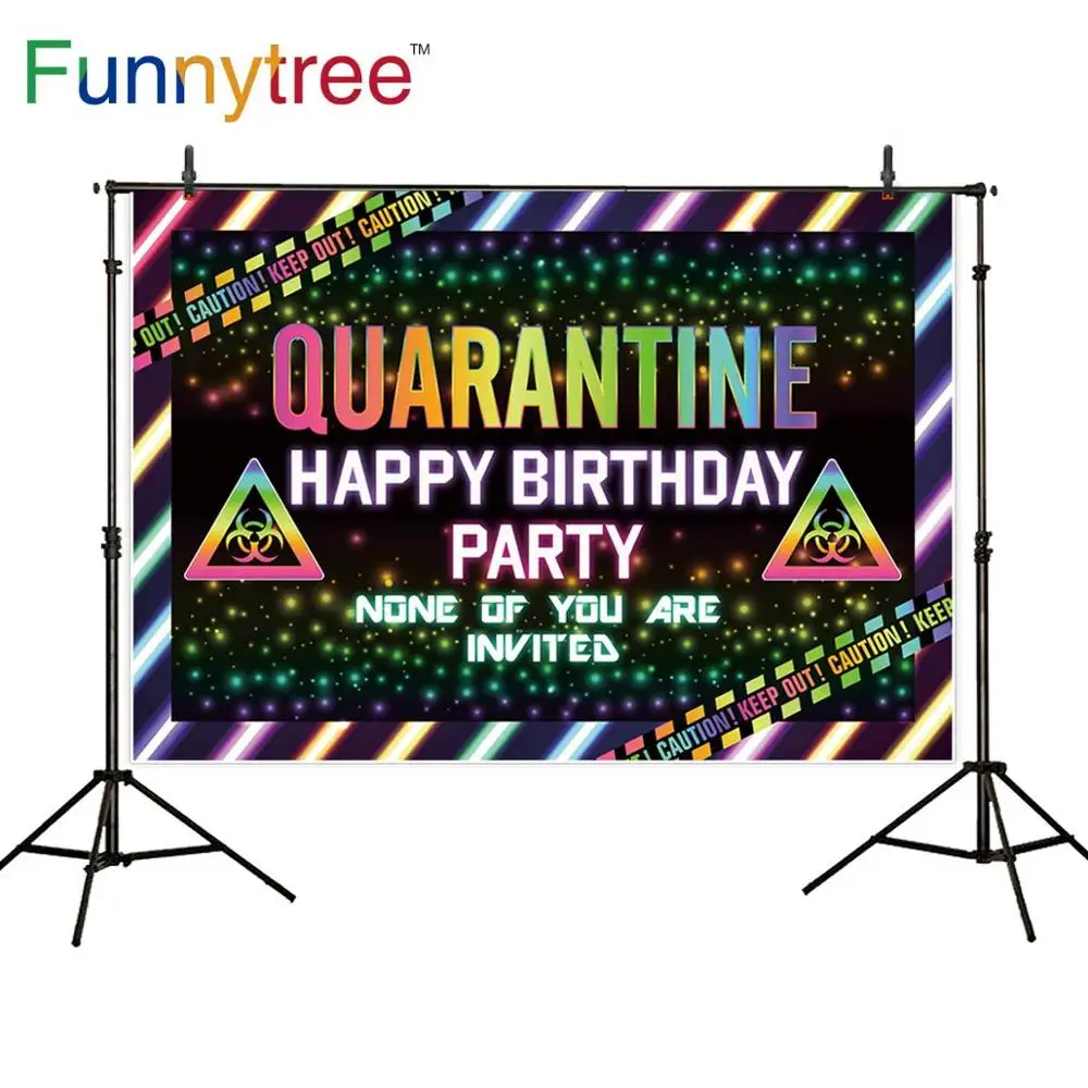 Funnytree 사진 배경 검역 없음 당신은 초대 생일 베이비 샤워 파티 배경 photophone photocall 장식