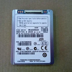 100% New 1.8inch CE 60GB HDD MK6008GAH replace mk8009gah mk1011gah mk1214gah hs122jc for U110 K12 d430 D420 NC2400