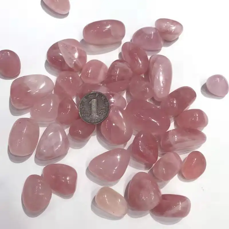 Natürliche rose quarz groß rock fiel steine mineral kristalle edelsteine chakra healing dekoration feng shui handwerk – Detail 5