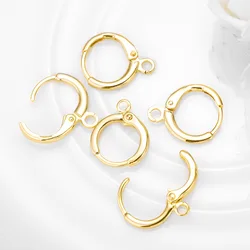 Peixin 10pcs/lot 14x12mm brass jewelry earrings hook DIY earrings handmade charm tassel earrings wholesale jewelry findings