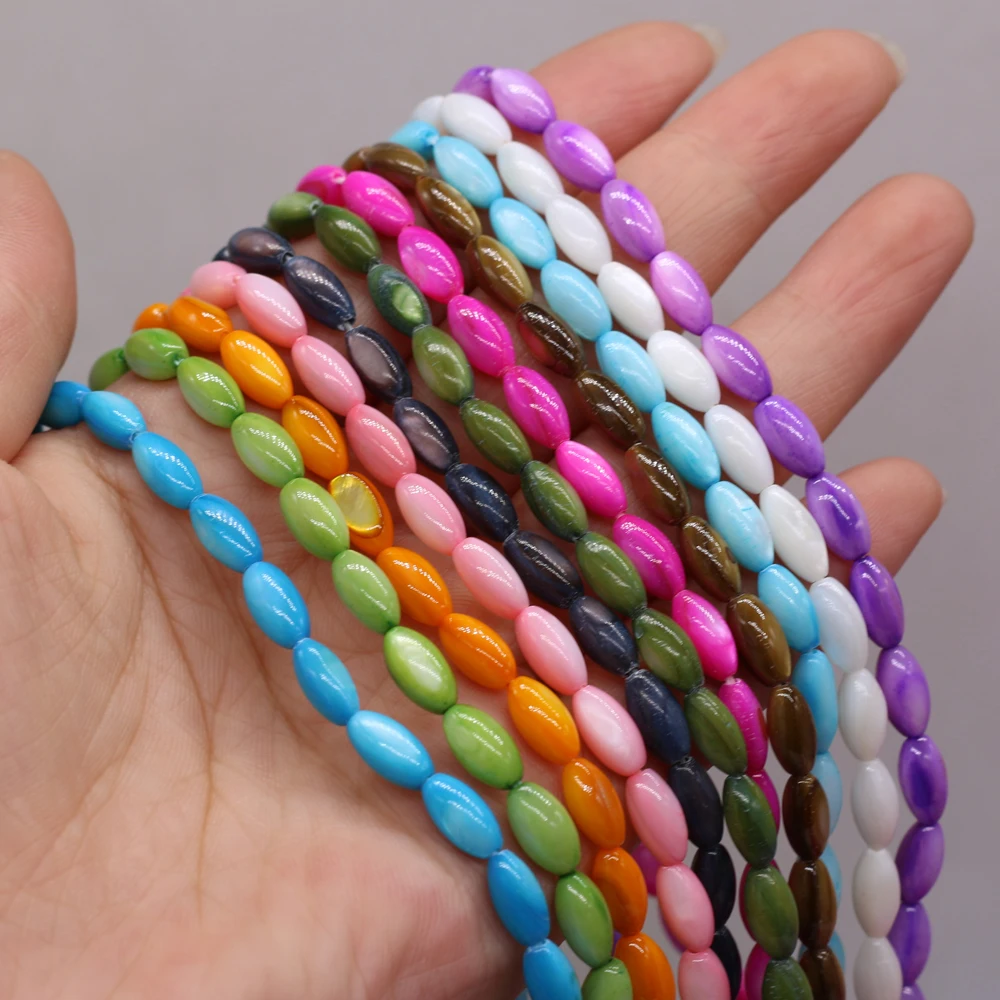 Natural Fashion Shell Rice Bead Beads Wholesale DIY Making Necklace Bracelet Specification 8-10mm