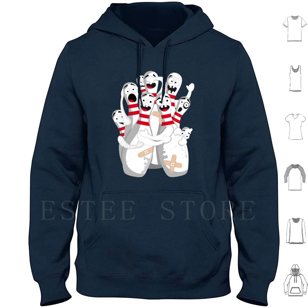 

Nightmare Bowling Funny Bowling Shirts Hoodie Long Sleeve Bowling Fun Nightmare Crying Fear Funny Wound Panic Sports