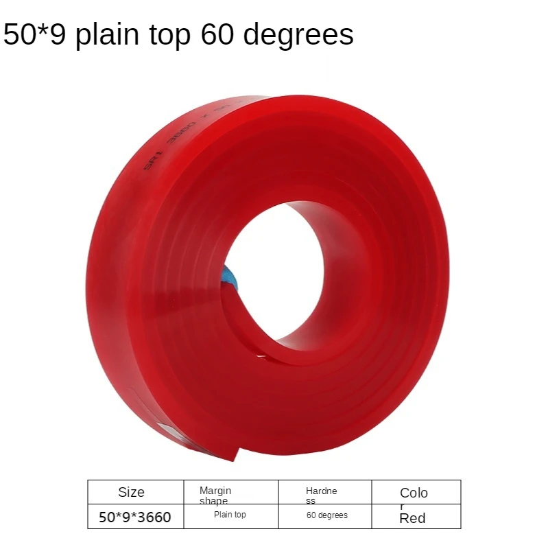 50mm * 9mm Flache Siebdruck Rakel Gummi 55A 65A 75A 80A DIY Siebdruck Tinte Scratch Board werkzeuge Rakel Gummi Klinge – Detail 11