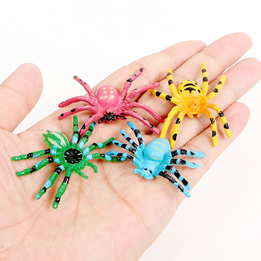 Insect Model 12PCS/set Simulation Spider Models Plastic Action Figures Figurines PVC Dolls for Children Educational Toys