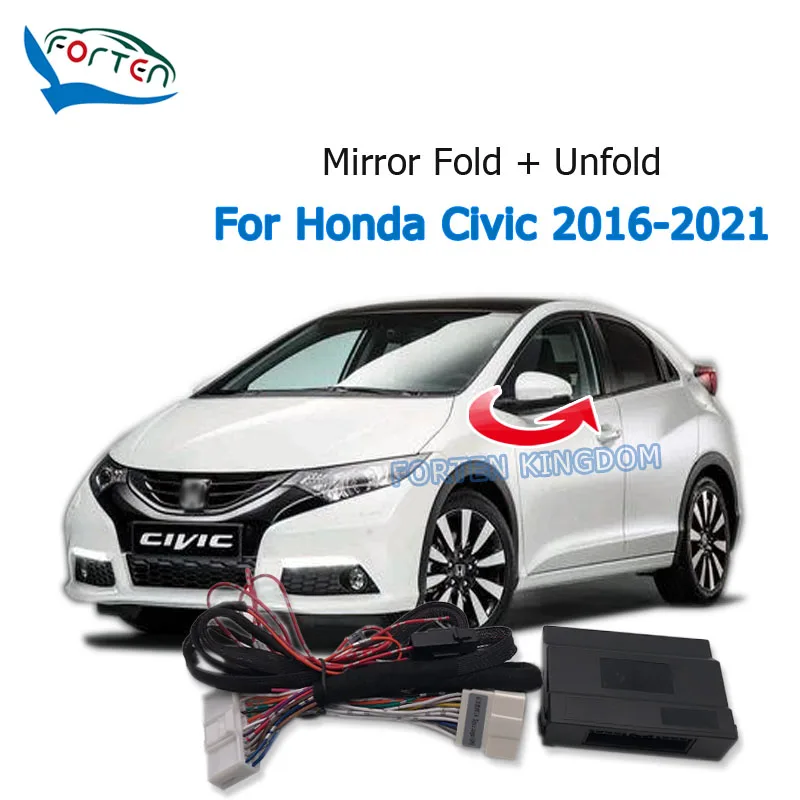 

Forten Kingdom Car Side Rear Mirror Folding Module For Honda CIVIC 2016-2021 Rear View Mirror fold unfold