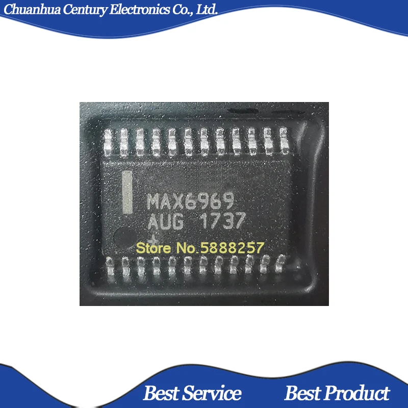 2 Pcs/Lot MAX6969AUG+T MAX6969AUG TSSOP24 New and Original In Stock