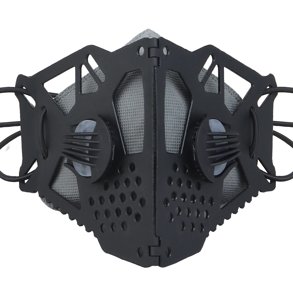 Tactical Cyberpunk Face Mask Replaceable Half-mask Filter Adjustable Strap Halloween Cosplay Butterfly Mask Airsoft Paintball