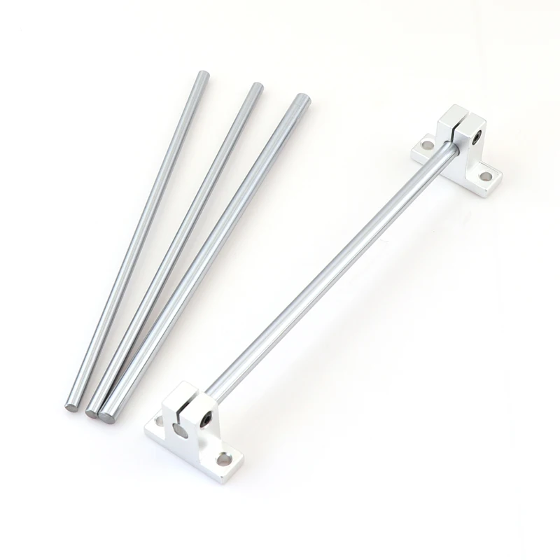 2pcs Linear Shaft Guide Rail 3d Printer Parts Cylinder Chrome Plated Liner Rods Axis Linear Shaft Round Rod L100 200 300 400 cnc