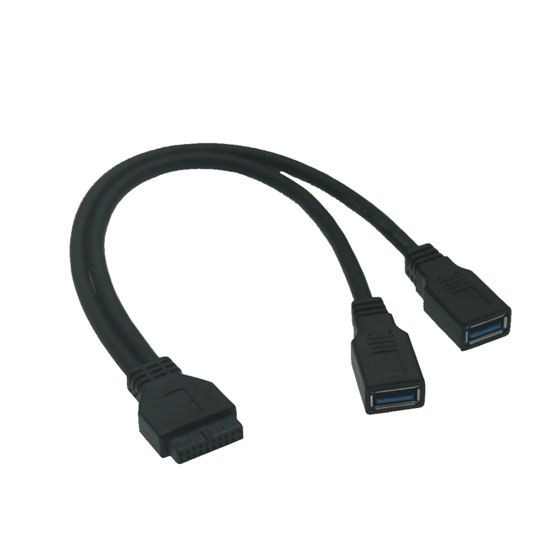 Cable USB 3.0 Placa Base 2 Puertos de 20 Pines – Conector Macho Dual - imagen 4
