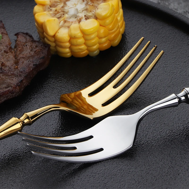 Gold Dinnerware Set Stainless Steel Tableware Set Knife Fork Spoon Flatware Dishwasher Safe Silverware Cutlery Set 5/20/30pcs