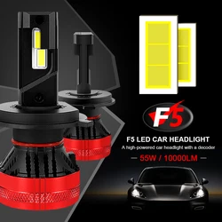 EURS F5 Led H15 LED 110W Led Headlight H7 9005 HB3 9006 HB4 LED H8 Auto Light Fog Lamp Car Accessories 20000LM 12V 24V