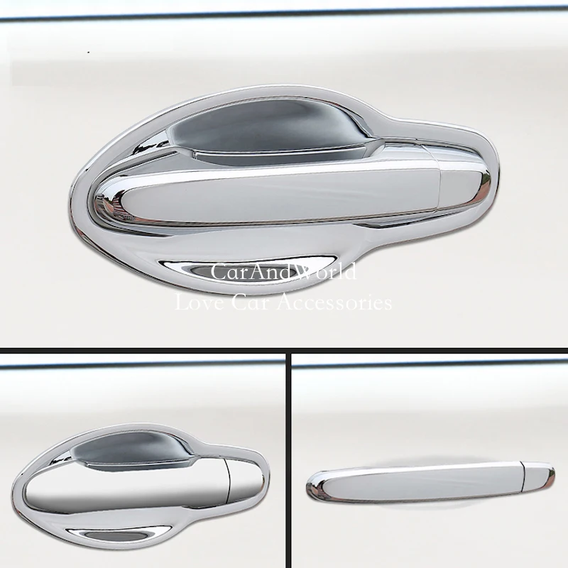 For Honda CR-V CRV 2007-2011 2012-2016 Exterior Door Handle Bowl Frame Trims Cover ABS Chrome Car Garnish Accessories