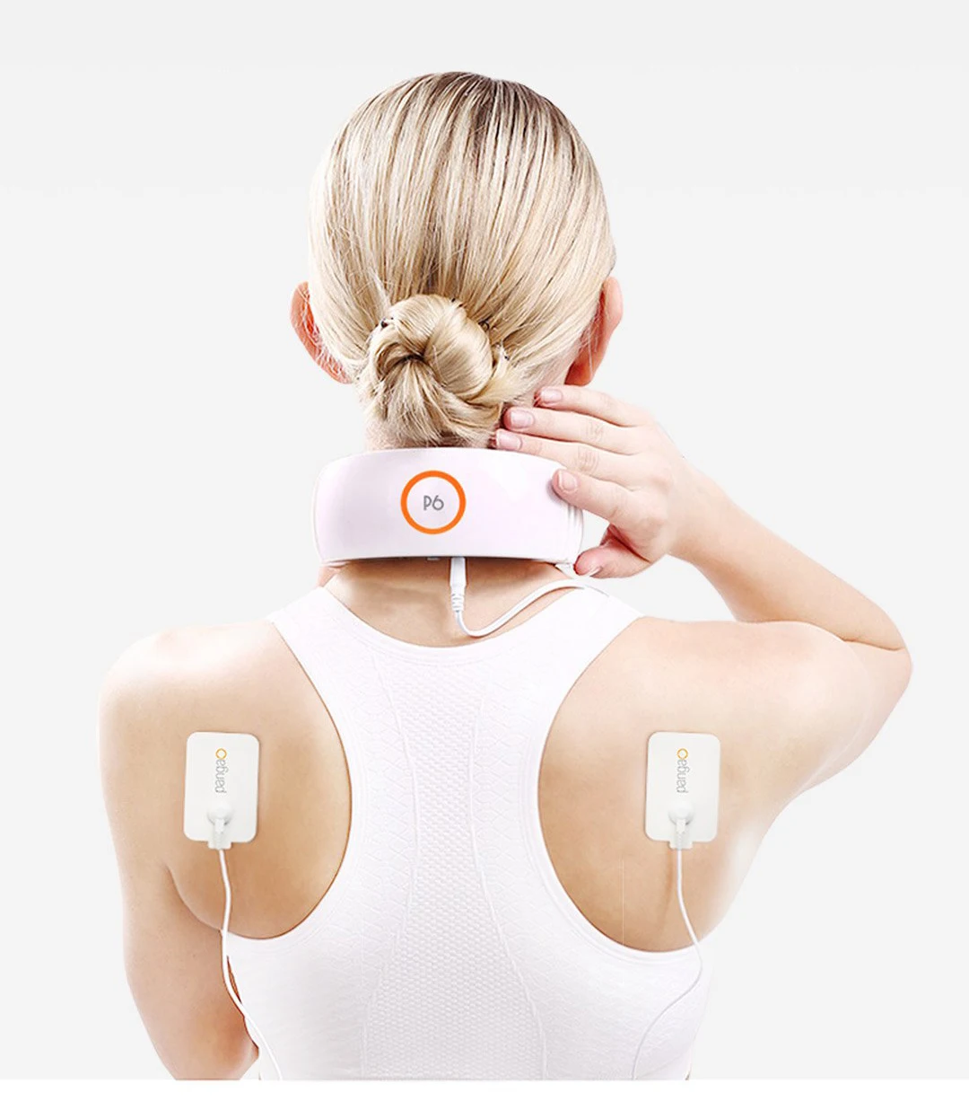 Youpin Pangao Smart Neck Massager TENS & EMS Pulse Massage Infrared Heating Pain Relief Cervical Vertebra Physiotherapy Massger