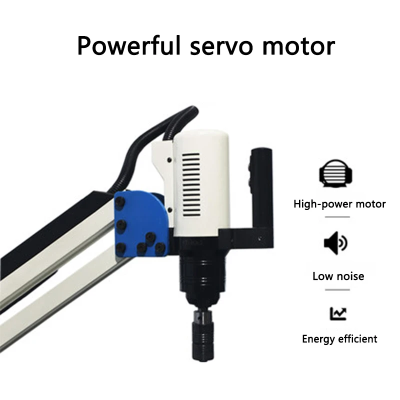 Electric Servo Tapping Machine Small Intelligent Automatic Cantilever Vertical Universal Rocker M3-M12 Electric Tapping Machine