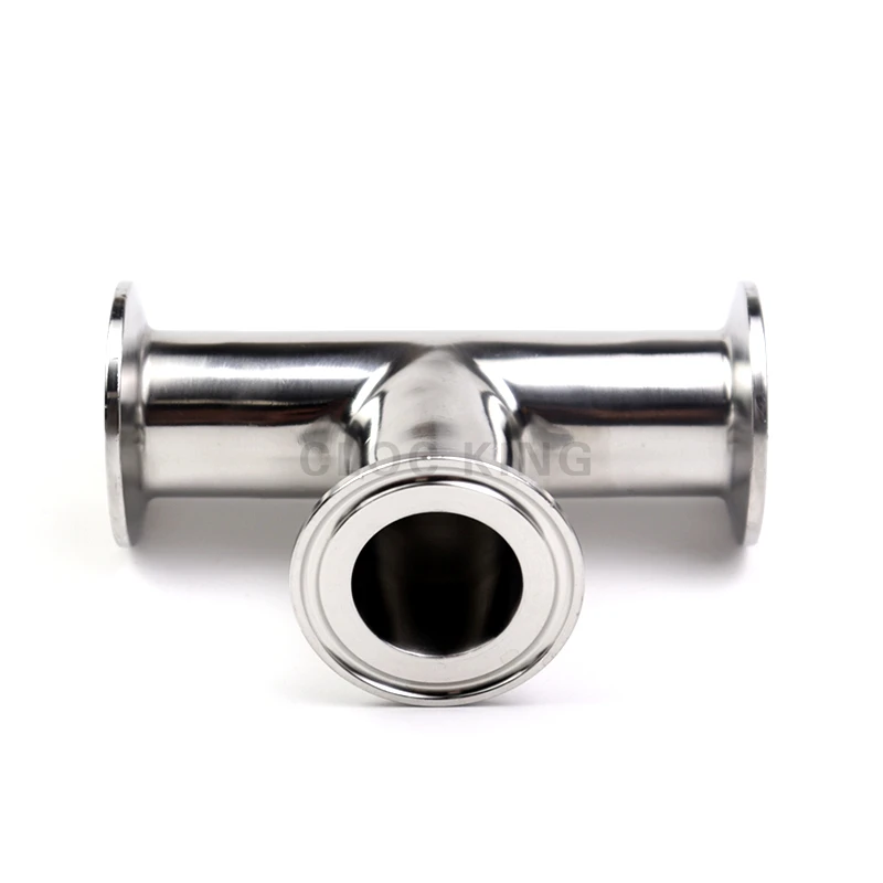 OD19mm-102mm (3/4 "-4") الفولاذ المقاوم للصدأ SS304/316L الصحية 3 طريقة المحملة الطويق 1.5 "2" 3 "4" OD50.5-119MM صالح 1.5 "-4" ثلاثي المشبك