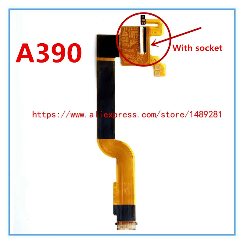 

New LCD Flex Cable For SONY DSLR- A330 A380 A390 Digital Camera Repair Part + socket