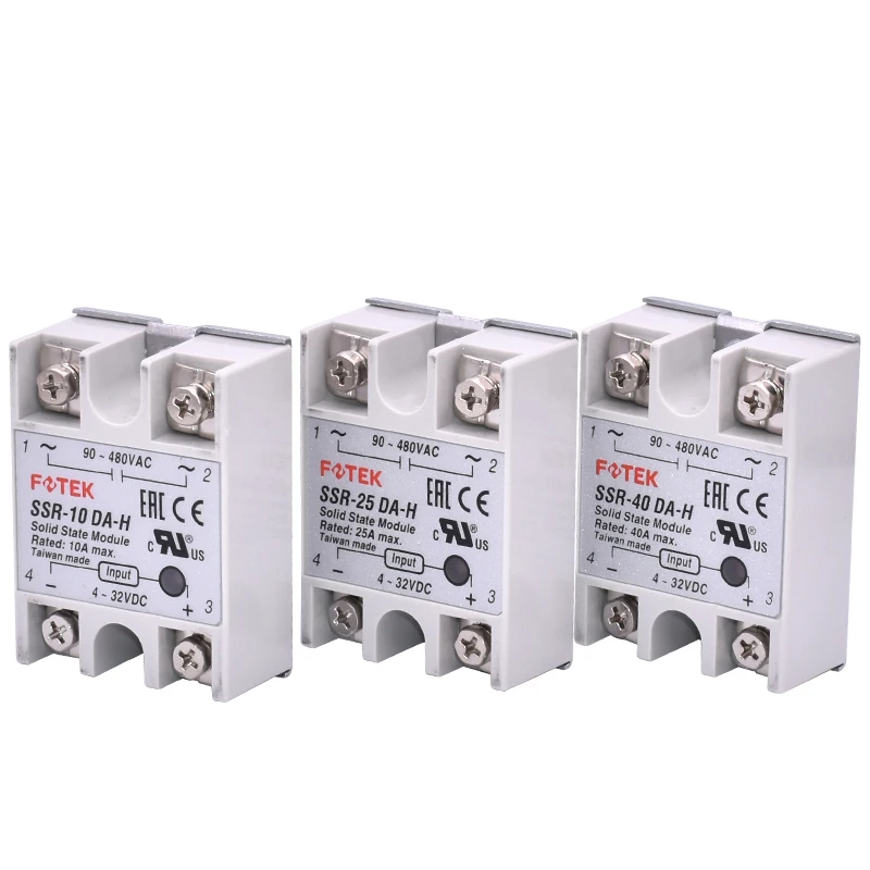 

Оригинальное твердотельное реле FOTEK, модель SSR-10DA-H/25DA-H/40DA-H/50DA-H75DA-H SSR-10DA-H SSR-25DA-H SSR-40DA-H SSR-50DA-H