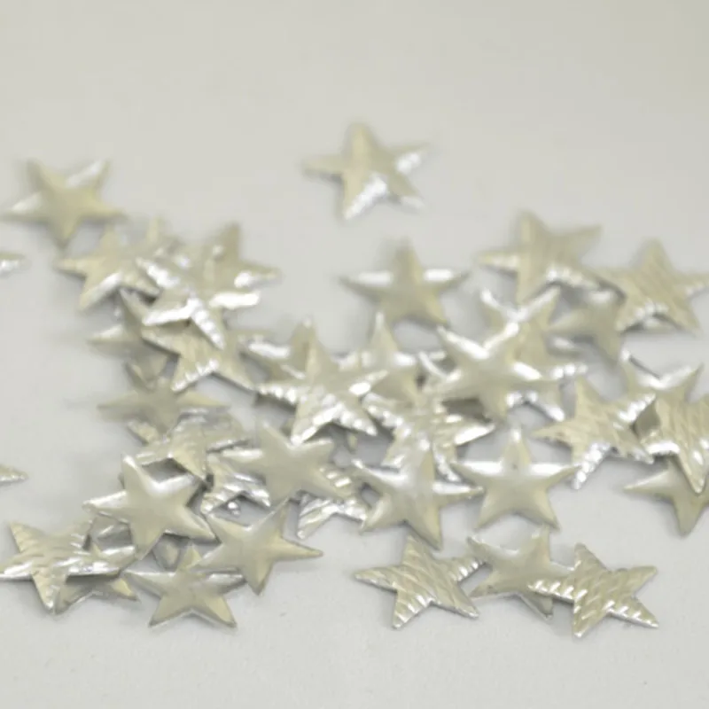 2018 NEW Hot Fix Rhinestuds Silver Star Cutting Lines Shape Punk Studs And Spikes 6mm 8mm 10mm DIY iron on Rivet 800pcs/lot