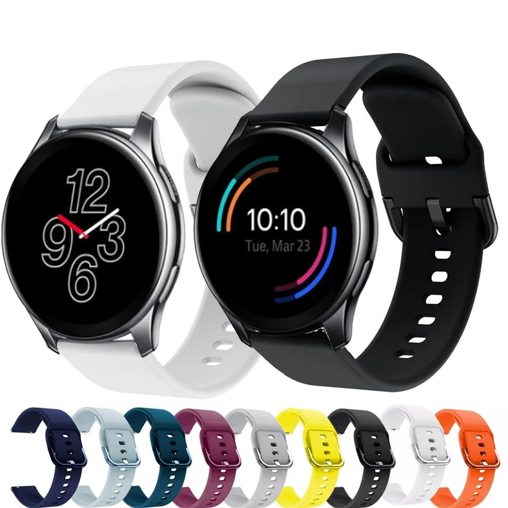For Oneplus Watch Strap Watchband Silicone Bracelet 22mm Replacement Band For Amazfit GTR 2 2E 47mm Stratos 3 Pace Wristband