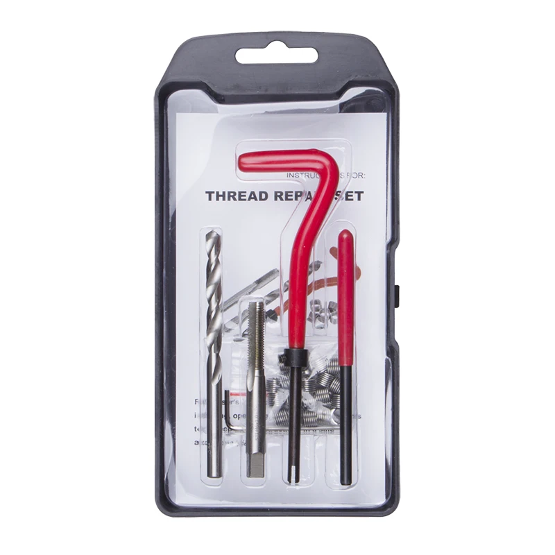 Thread Repair Kit M5X0.8mm,M6 X 1.0mm,M7X1.0mm,M8X1.25mm,Helicoil Type Repair Set,25pc,VT01073