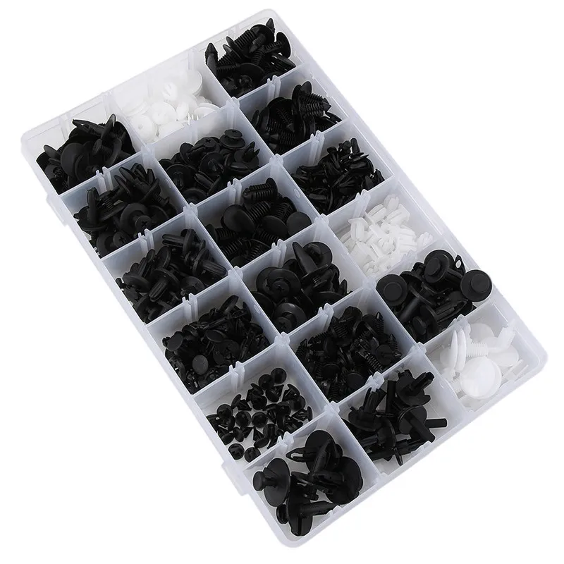 415 Pcs Car Retainer Clips & Plastic Fasteners Kit - 18 Most Popular Sizes Auto Push Pin Rivets Set -Door Trim Panel Clips