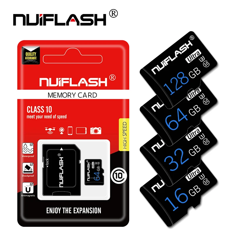 Memory Card 64GB 32GB 16GB 8GB TF Flash Card High Speed Class 10 UHS-I Transflash Memory Card For Smartphone