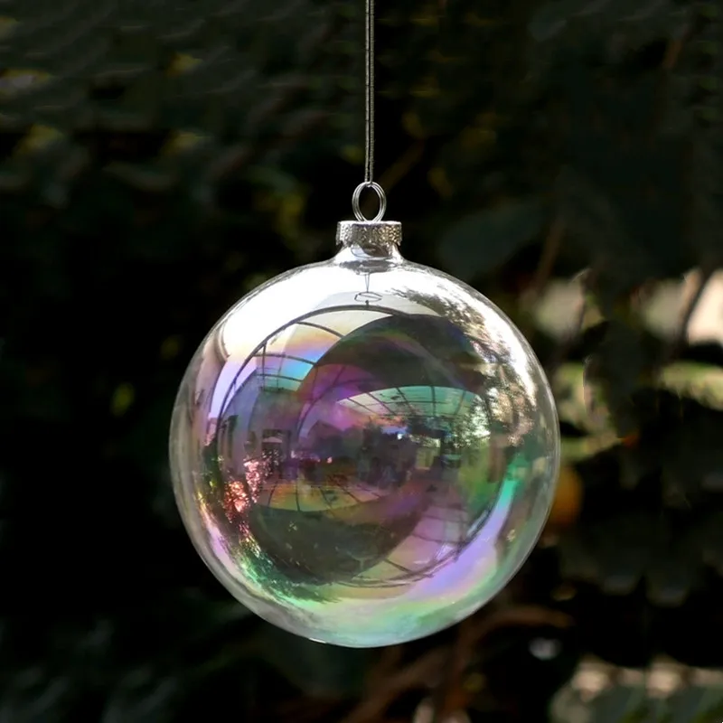 

Small Packing Different Size Diameter=6cm 8cm 10cm Pearl Lustre Glass Ball Christmas Day Home Decoration Hanging Globe Pendant