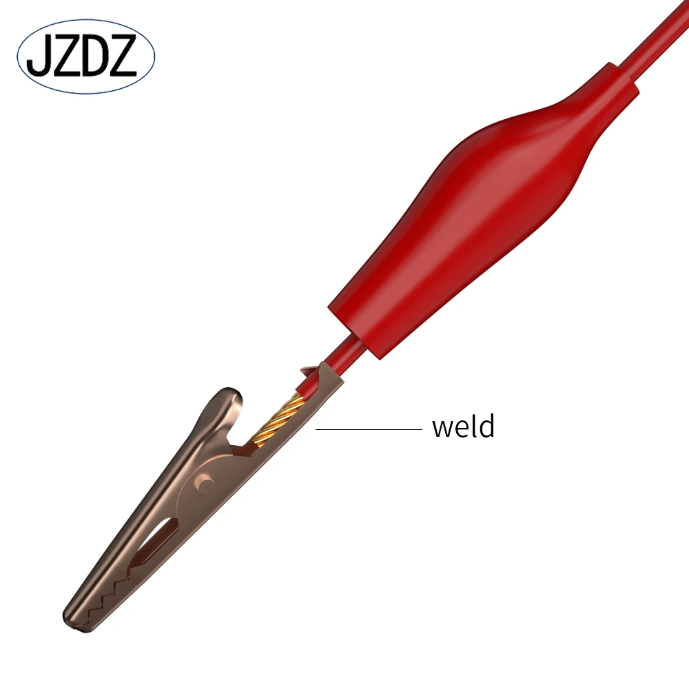 Imagem -05 - Jzdz-multi-meter Test Leads Linha de Cabo Banana Plug para Jacaré Jumper Fio Elétrico 100cm mm Jzdz Pcs