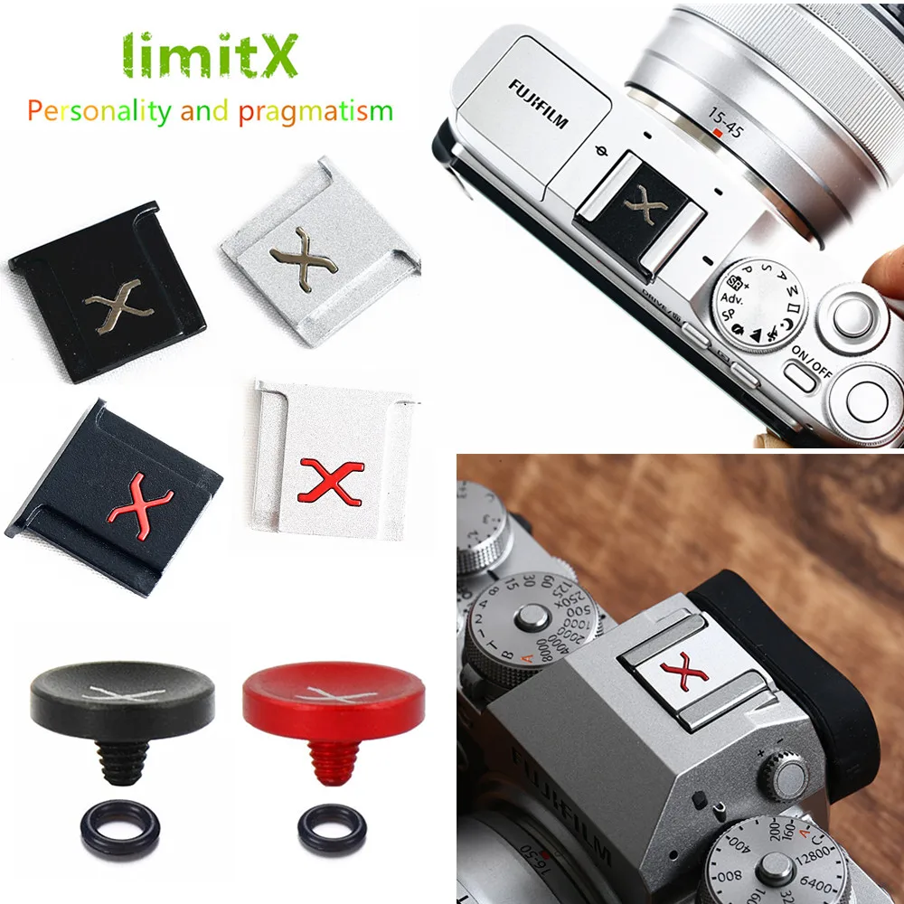 Hot Shoe Cover & Concave Shutter Release Button For Fujifilm X100V X100F X100S X30 XT30 XT20 XT10 XT5 XT4 XT3 XT2 XE4 XE3 XE2