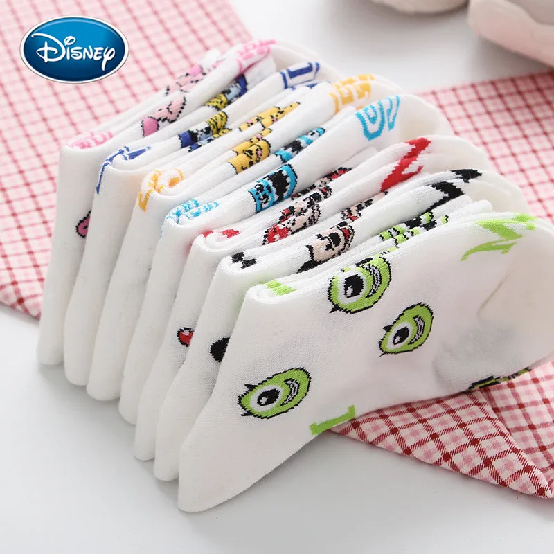 Casual Cute women Scoks Cartoon animal Mickey Duck ladies Socks Disney Cotton happy Funny street adult Middle tube sock