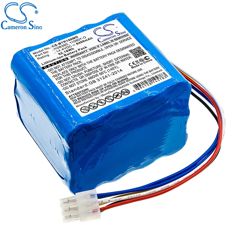 Camera Onsino-Batería de repuesto para IMT Medical Bellavista 1000, 030.811.020 mAh/92.16Wh, color azul, 6400