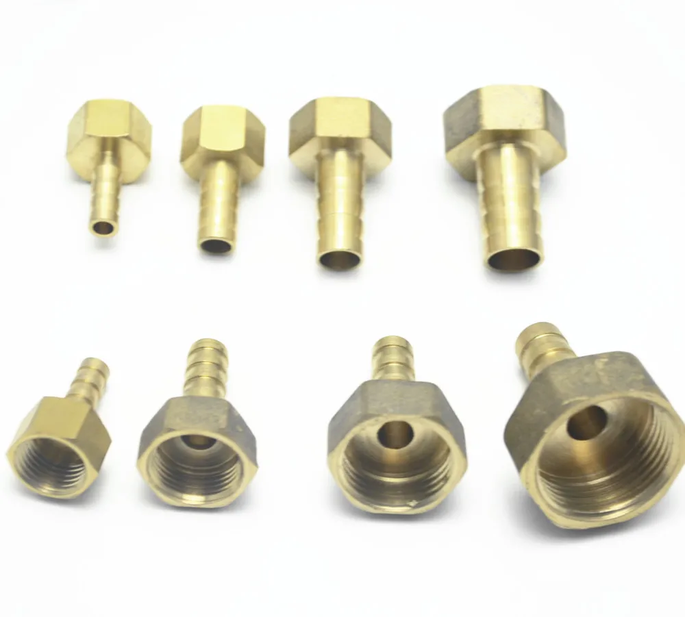 Brass Hose Fitting  6mm 8mm 10mm 12mm Barb Tail 1/8" 1/4" 1/2" 3/8" BSP Female Thread Copper Connector Joint Coupler Adapter