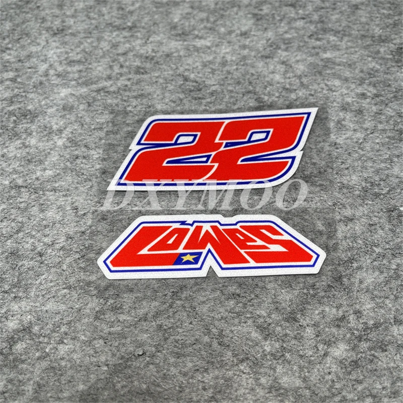 Car Styling and Decals for GP Racing Number Signature 22 Sam Lowes Moto Sticker Truck Auto Body  Graphics Motorbike Guitar Tape